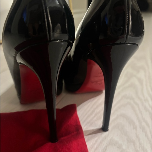 Christian Louboutin Black Patent Stiletto Pumps - Picture 3 of 5